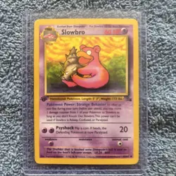 1st Edition Slowbro 43/62 Fossil Uncommon Non-Holo Pokemon TCG Near Mint - Image 1