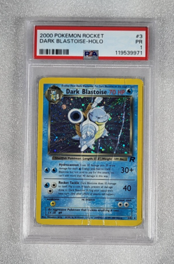Dark Blastoise 3/82 PSA 1 Team Rocket Holo Pokemon TCG Unlimited - Image 1