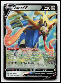 Zacian V SWSH018 Promo SWSH: Sword & Shield Promo Cards Pokemon Card - Image 1