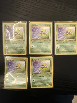 Bellsprout 49/64 Jungle Regular Four 1st Edition Pokemon Card and One Common - Image 1