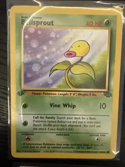 Bellsprout 49/64 Jungle Regular Four 1st Edition Pokemon Card and One Common - Image 2