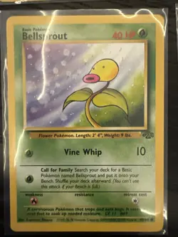 Bellsprout 49/64 Jungle Regular Four 1st Edition Pokemon Card and One Common - Image 5