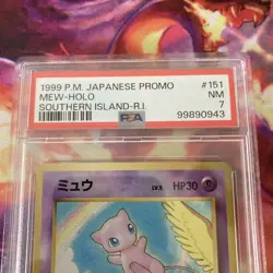 Japanese Mew No. 151 Southern Islands Promo 1999 Pokemon Card REV HOLO! PSA 7! - Image 2
