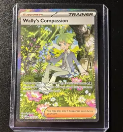Wally's Compassion 186/132 Mega Evolution Special Illustration Rare Pokemon Card - Image 2