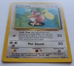 Pokemon - Base Set 1st Edition - Farfetch'd 27/102 - Image 3