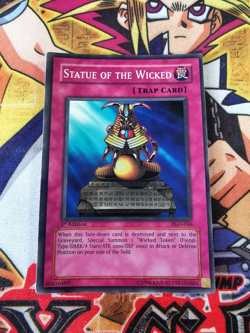 Statue of the Wicked pgd-046 1st Edition (NM/VLP) Super Rare Yu-Gi-Oh! - Image 1