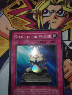 Statue of the Wicked pgd-046 1st Edition (NM/VLP) Super Rare Yu-Gi-Oh! - Image 2