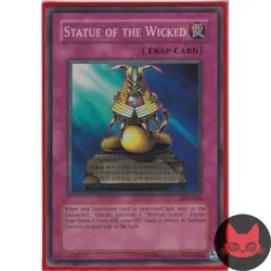 Yugioh Statue of the Wicked PGD-046 Super Rare NM - Image 1