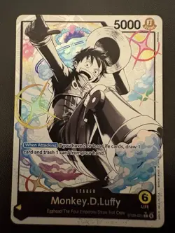 One Piece Monkey. D. Luffy ST29-001 (ALT ART) Leader Card Egghead English - Image 2