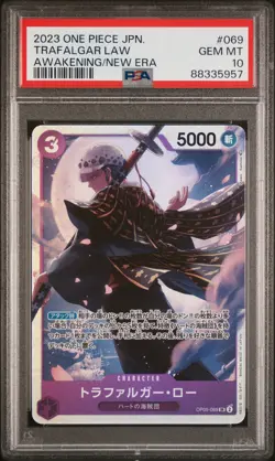 One Piece Trafalgar Law #069 OP-05 Awakening of the New Era Japanese PSA 10 - Image 1