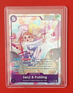 Sanji and Pudding SR EB02-035 (Alt Art) Anime 25th Collect One Piece ENGLISH NM - Image 1
