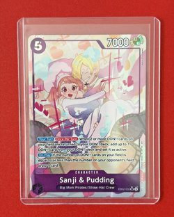 Sanji and Pudding SR EB02-035 (Alt Art) Anime 25th Collect One Piece ENGLISH NM - Image 2