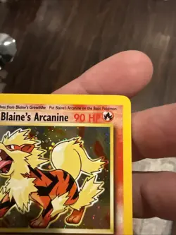 Pokemon TCG Gym Challenge Blaine's Arcanine Holo Rare Card 1/132 LP/NM - Image 2