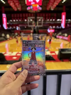 One Piece College Basketball US Voyage Luffy Card IN HAND - UNOPENED - Image 1