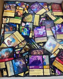 Disney Lorcana Bulk Lot 1000 Cards, C/U/R/SR Various Sets - Image 2