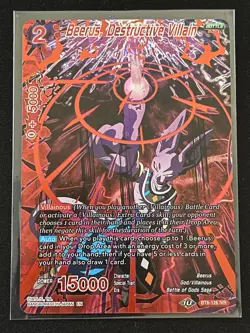 Dragon Ball Super Card Game Beerus, Destructive Villain IVR BT8-126 - Image 1