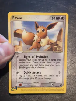 POKEMON TCG COMMON CARD EEVEE 63/100 EX SANDSTORM NM/VLP - Image 1