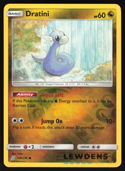 Dratini - 148/236 - Reverse Holo Common - Unified Minds - Pokemon Card - Image 1