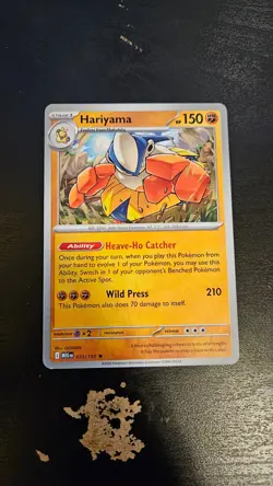 Hariyama 73/132 Non-Holo Build & Battle Pokemon card - Image 2