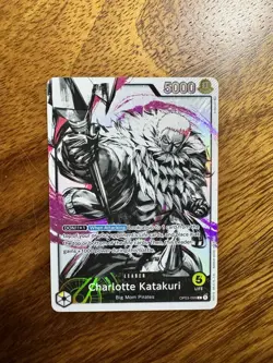 One Piece TCG Charlotte Katakuri Leader Pillars of Strength Card OP03-099 NM - Image 1