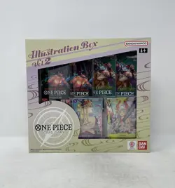 One Piece TCG Volume 2 Factory Sealed Illustration Box 50 Cards Total - Image 1