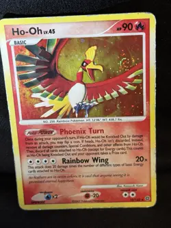 Pokemon TCG Ho-Oh Secret Wonders Cosmos Holo Rare Card 10/132 MP+ Swirl - Image 1