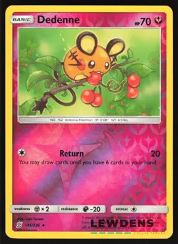 Dedenne - 145/236 - Reverse Holo Uncommon - Unified Minds - Pokemon Card - Image 1