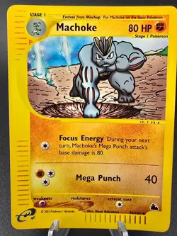 Machoke - 38/144 - Pokemon Skyridge Reverse Holo Rare Card LP - Image 1