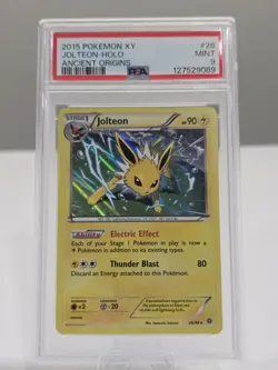 PSA 9 Jolteon XY Ancient Origins #26 Holo Pokemon TCG Graded Card - Image 1