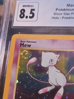 Pokemon TCG Black Star Promo Holo Card Mew #9 CGC 8.5 SWIRL HOLO - Image 4
