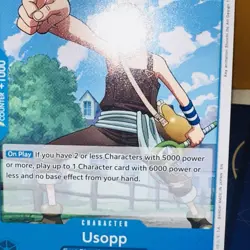One Piece card, Usopp, east blue/straw hat crew, EB02-022, R - Image 3