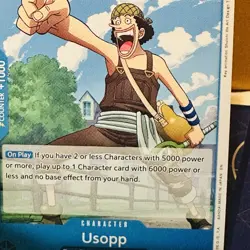 One Piece card, Usopp, east blue/straw hat crew, EB02-022, R - Image 4