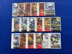Digimon Card Game - Metallicdramon Volcanicdramon Hina Dragon Red Black Deck - Image 1