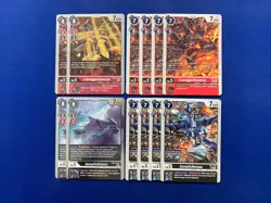Digimon Card Game - Metallicdramon Volcanicdramon Hina Dragon Red Black Deck - Image 3