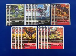Digimon Card Game - Metallicdramon Volcanicdramon Hina Dragon Red Black Deck - Image 5