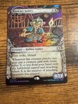 MTG Lorwyn Eclipsed SHOWCASE FOIL Kinscaer Sentry - Image 1
