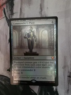 MTG FOIL Commander's Plate Commander Legends NM - Image 1