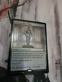 MTG FOIL Commander's Plate Commander Legends NM - Image 2