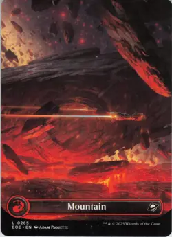 Mountain (0265) (Borderless) L Edge of Eternities 265 NM Normal MTG - Image 1