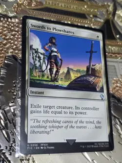 Magic the Gathering Swords to Plowshares U Commander: FINAL FANTASY 256 NM - Image 1