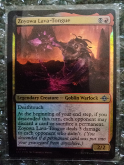 Zoyowa Lava Tongue FOIL Magic The Gathering Ixalan Goblin 245 MTG Warlock - Image 1