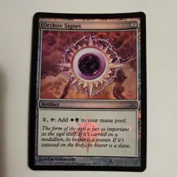 1x Orzhov Signet FOIL Guildpact MAGIC THE GATHERING MTG NM NEVER PLAYED WITH - Image 1
