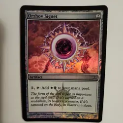 1x Orzhov Signet FOIL Guildpact MAGIC THE GATHERING MTG NM NEVER PLAYED WITH - Image 4