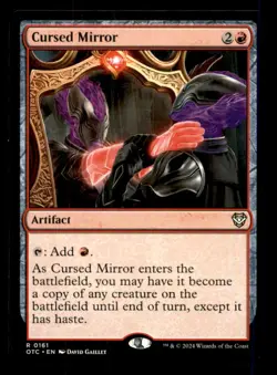 Cursed Mirror LP Light Play Thunder Junction Commander MTG [12161] - Image 1