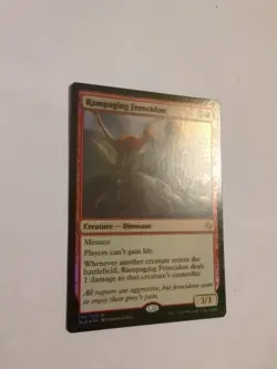 MISPRINT | MISCUT MTG FOIL Rampaging Ferocidon - Ixalan - Image 1