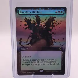 Bloodline Bidding #0359 Extended Art FOIL MTG Lorwyn Eclipsed - M/NM ENG - Image 1