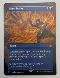 Mtg Mana Drain (Borderless) Double Masters 2022 Regular - Image 1
