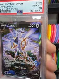 Pokemon Arceus V Brilliant Stars Full Alt Art #166 PSA 10 Gem Mint Tcg Card - Image 5
