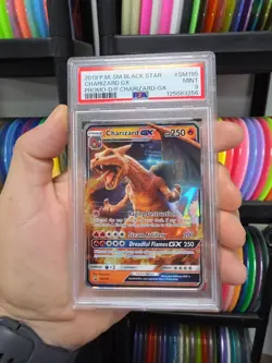 Pokemon TCG Charizard GX Detective Pikachu Promo SM195 PSA 9 MINT Graded Card - Image 1
