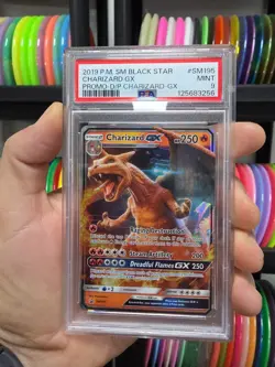 Pokemon TCG Charizard GX Detective Pikachu Promo SM195 PSA 9 MINT Graded Card - Image 2